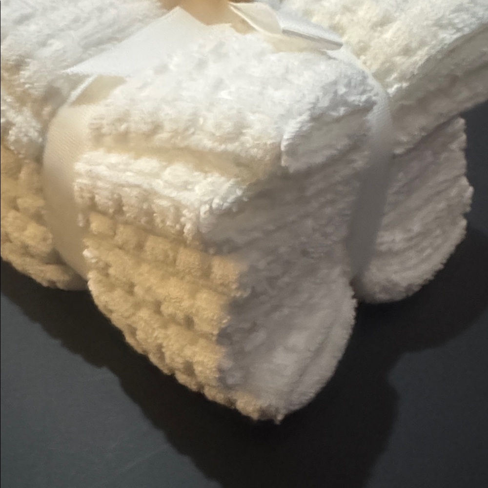 10pc ECOEXISTENCE Oversized Quick Dry 100% Cotton Bath Towel Set - White - Picture 8 of 8